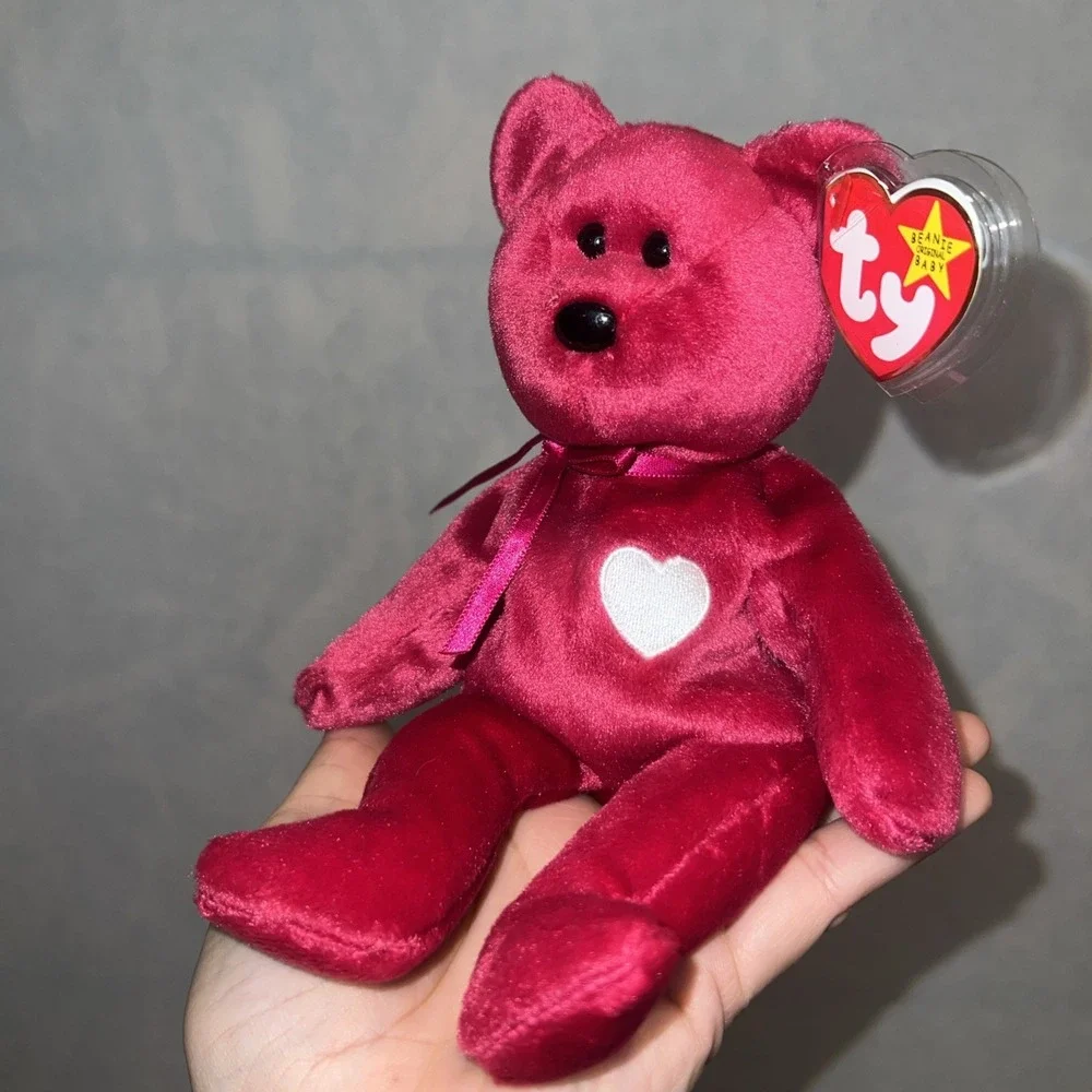 TY Beanie‎ Baby - VALENTINA the Red Bear (8.5 inch)